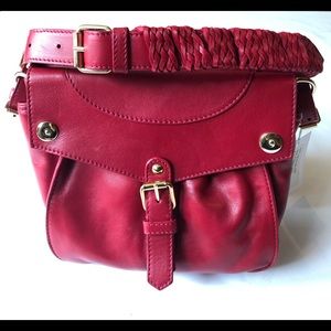 Thakoon Rampling Satchel, Red leather.
